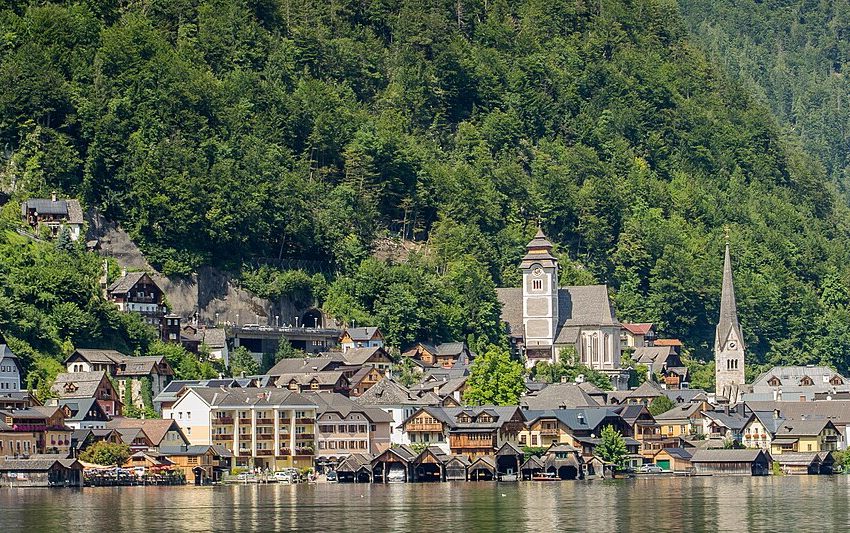 Hallstatt village and lake