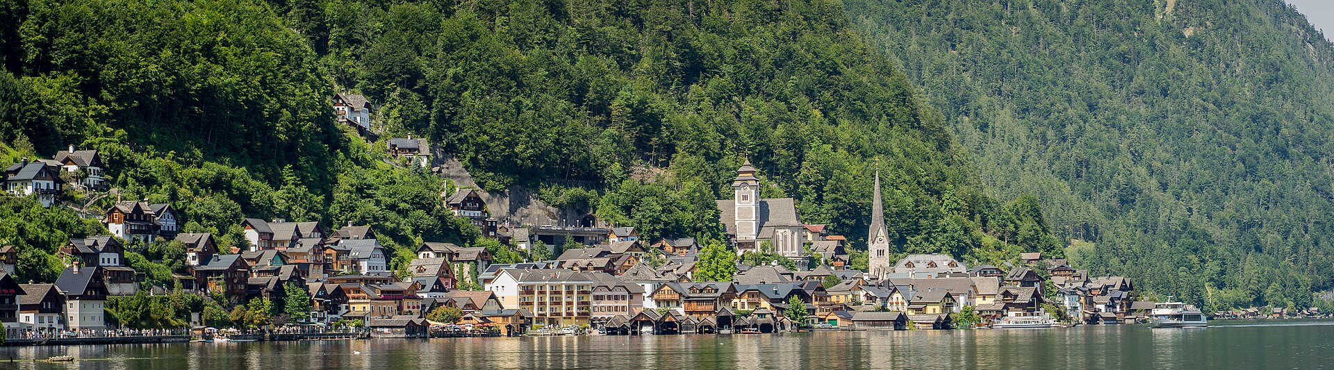 Hallstatt village and lake