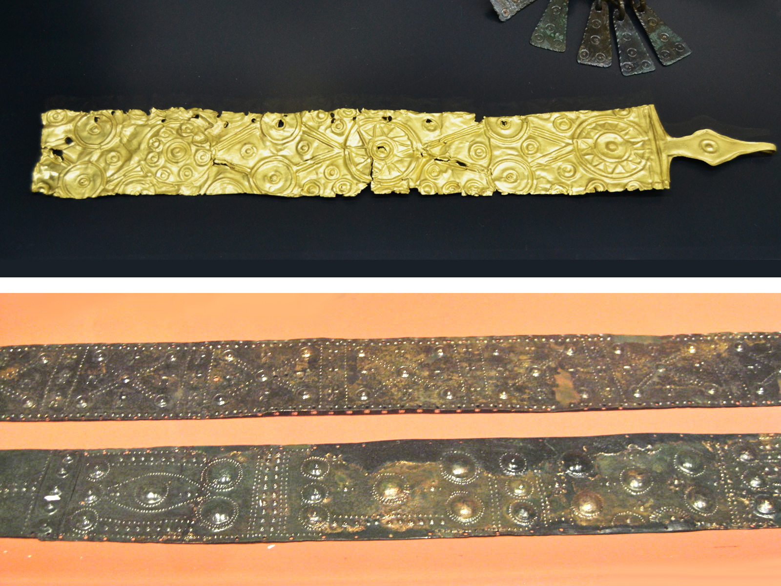 Hallstatt bronze belt-plates