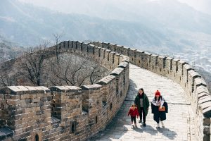The Great Wall winding over hills
