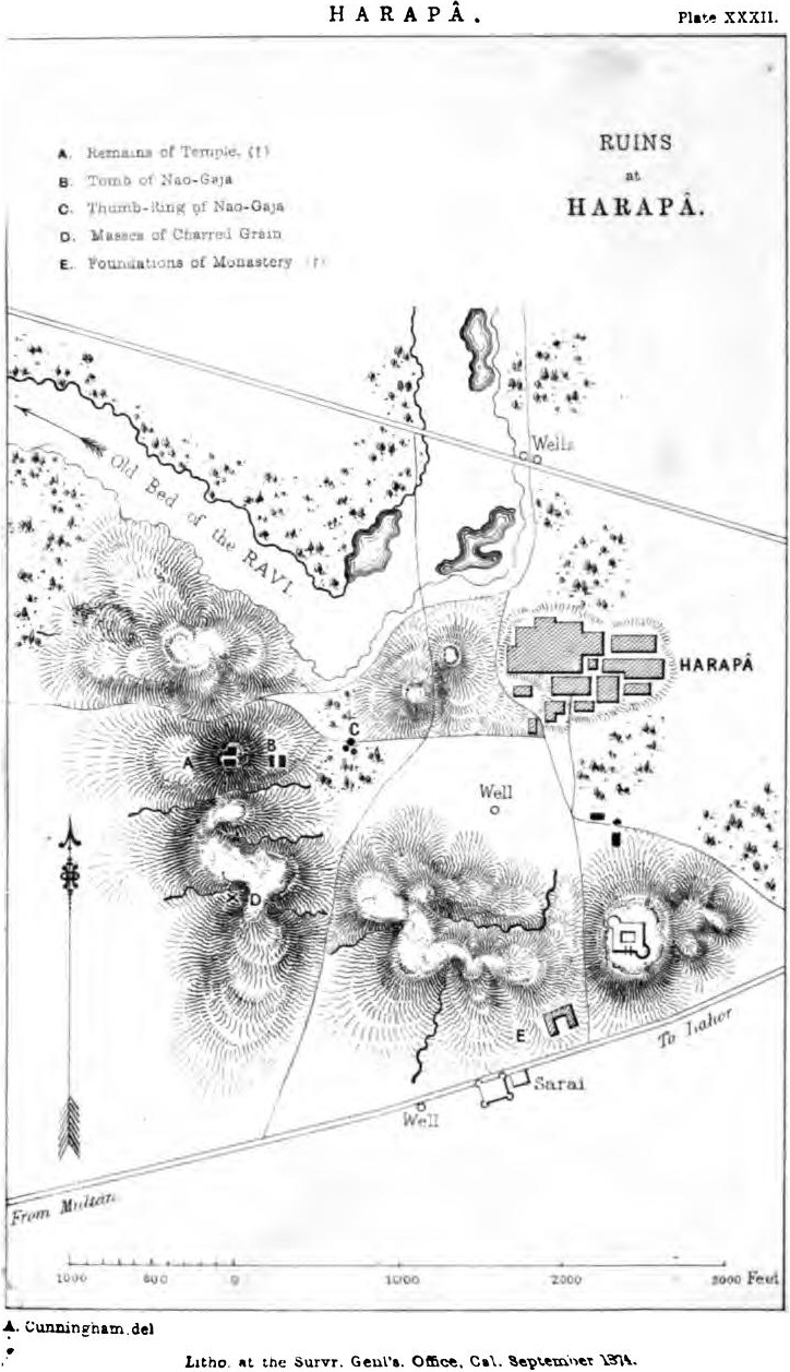 Published in the Annual Report of the Archaeological Survey of India 1872-73, published in 1875, Government Printing Pre