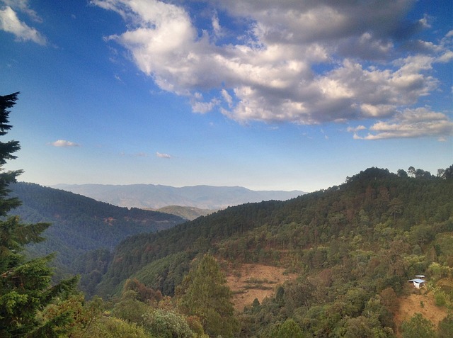 The rugged highlands of the Mixteca region in Oaxaca