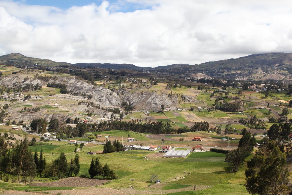 The Andes mountain landscape surrounding Ingapirca, Ecuador