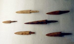 Bone arrowheads recovered from the Jiahu site