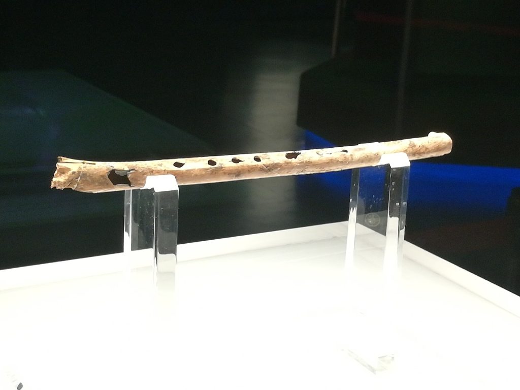 A bone flute from Jiahu, among the oldest playable musical instruments ever found