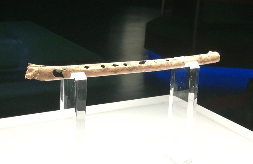 A bone flute from Jiahu, among the oldest playable musical instruments ever found