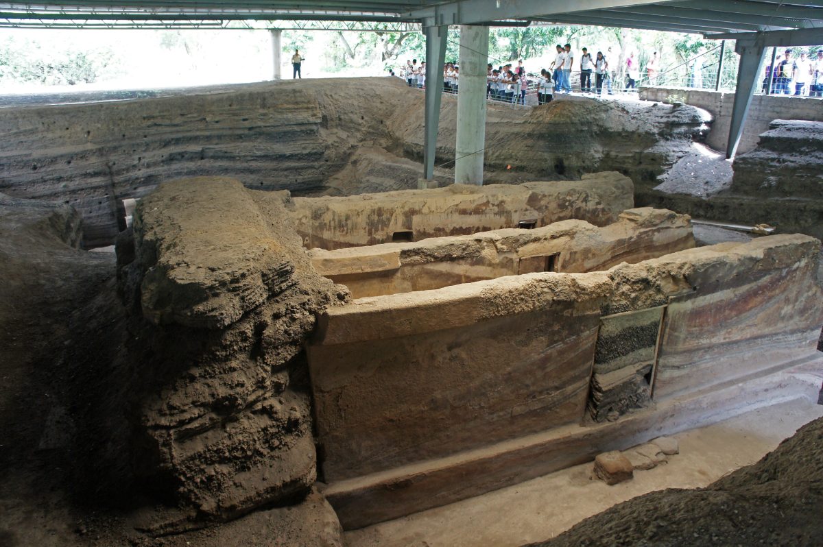 Excavated structure in a residential area at the Joya de Ceren site