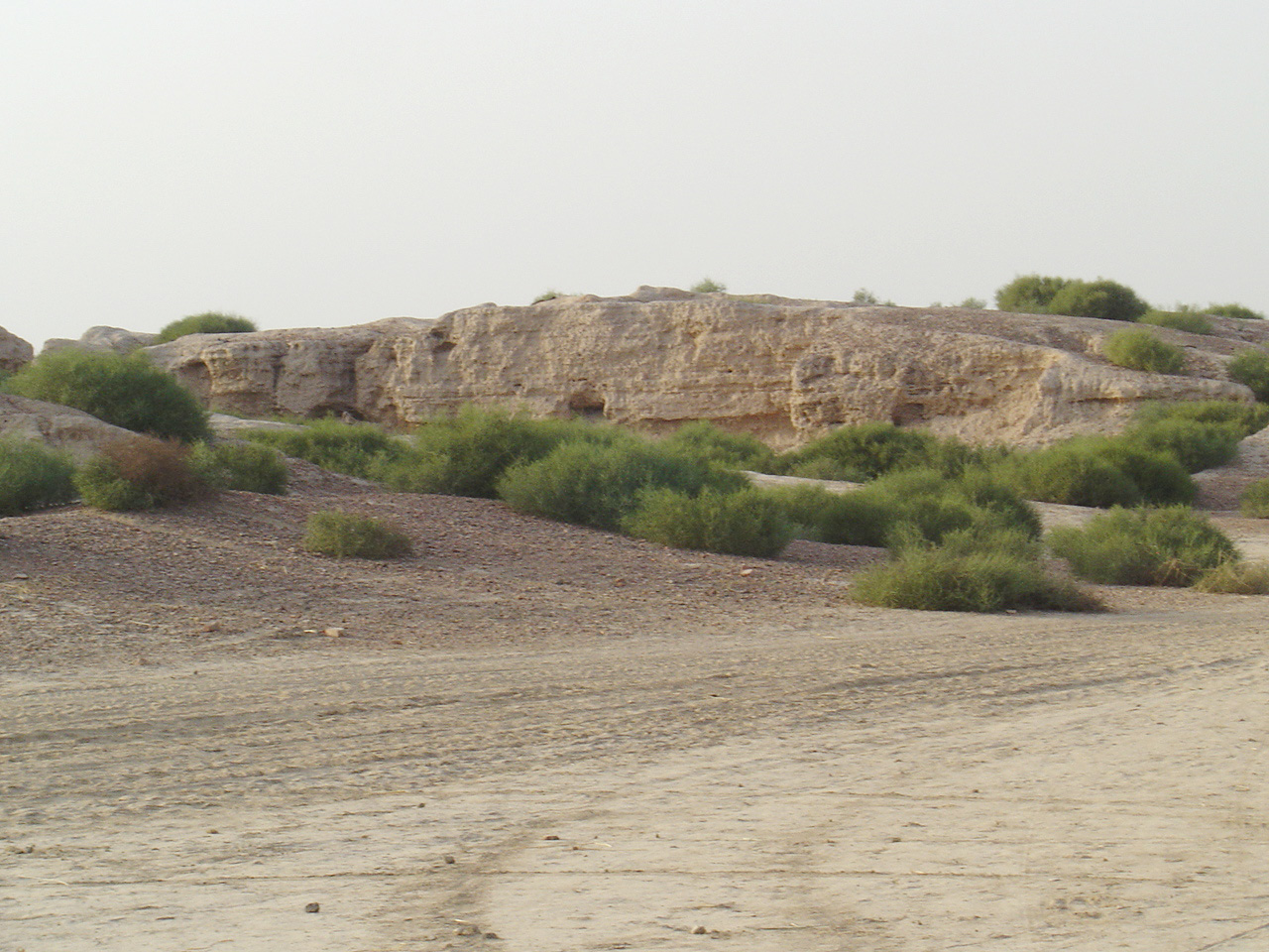 The excavated western mound at Kalibangan, where the earlier settlement once stood