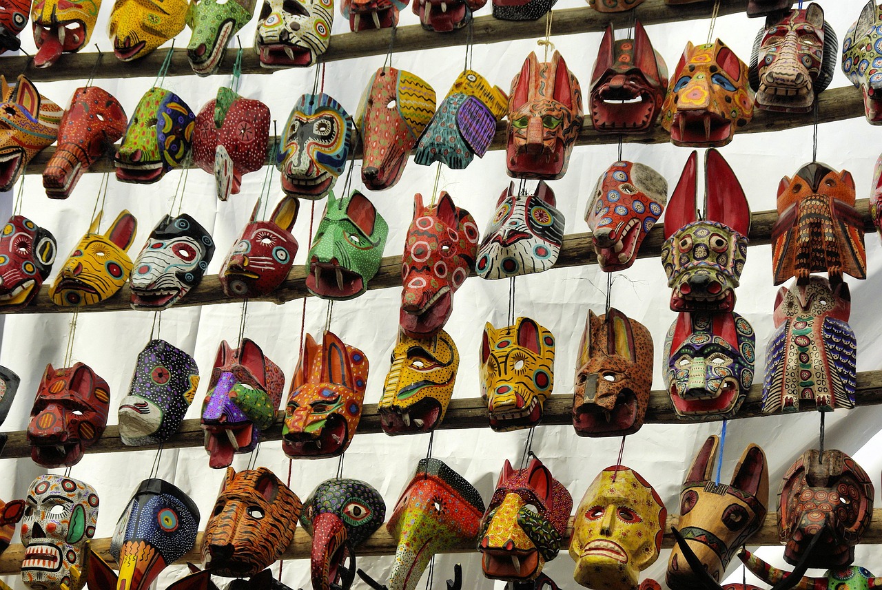 Guatemalan highland market with produce