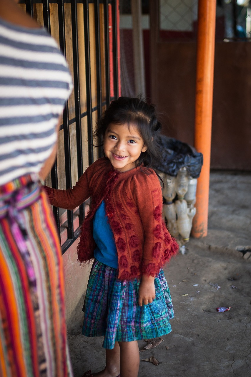 Kaqchikel Maya child in a highland village