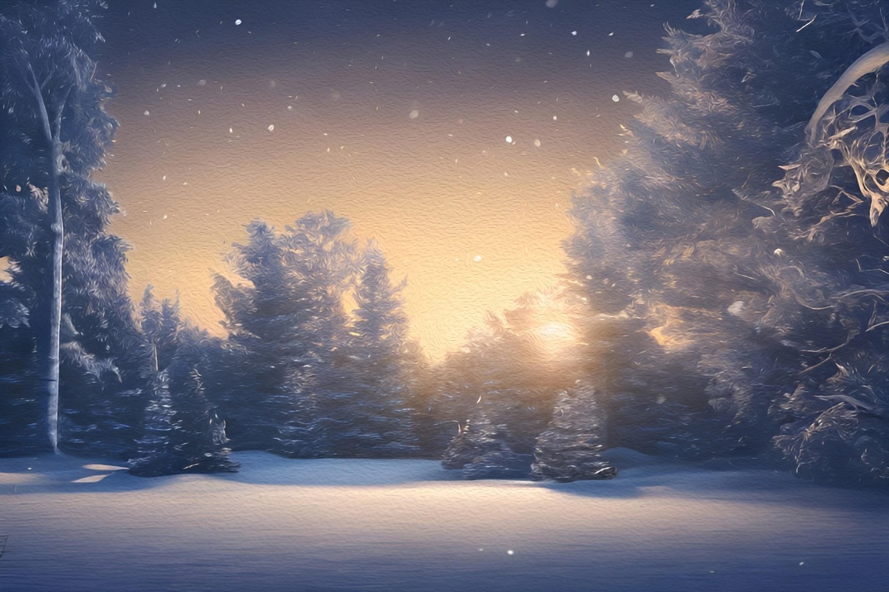 The long snowy winter of the Karelian year