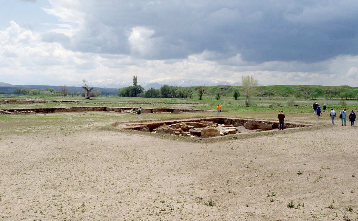 Excavation trenches and mound view at the Kultepe Karum site