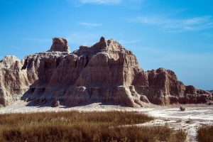 The rugged terrain of the Badlands