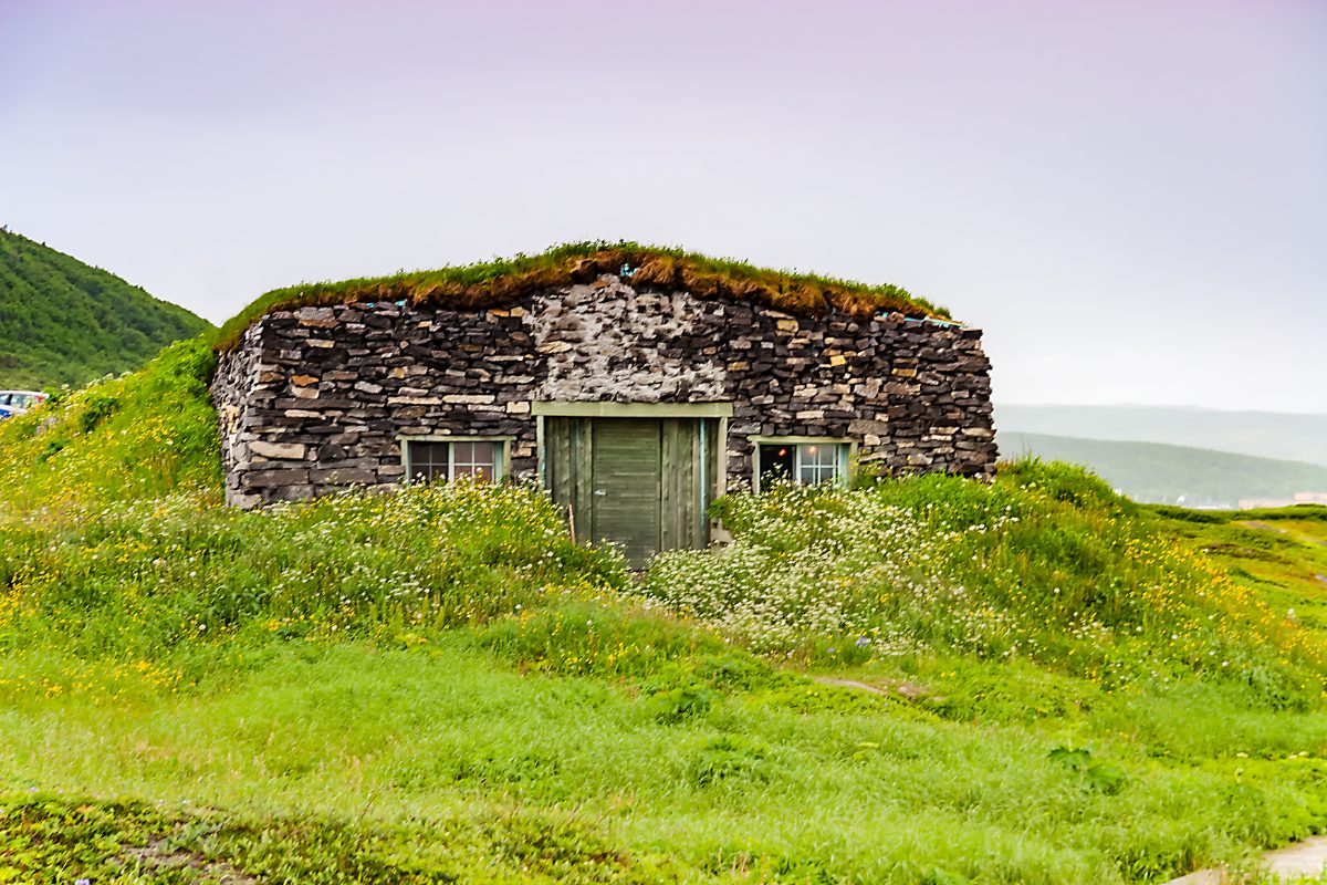 Coastal landscape at L'Anse aux Meadows, Newfoundland