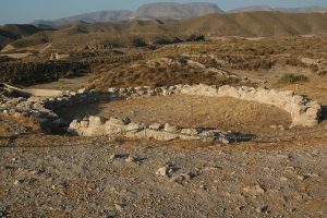 An excavated hut within the inner defensive line at Los Millares