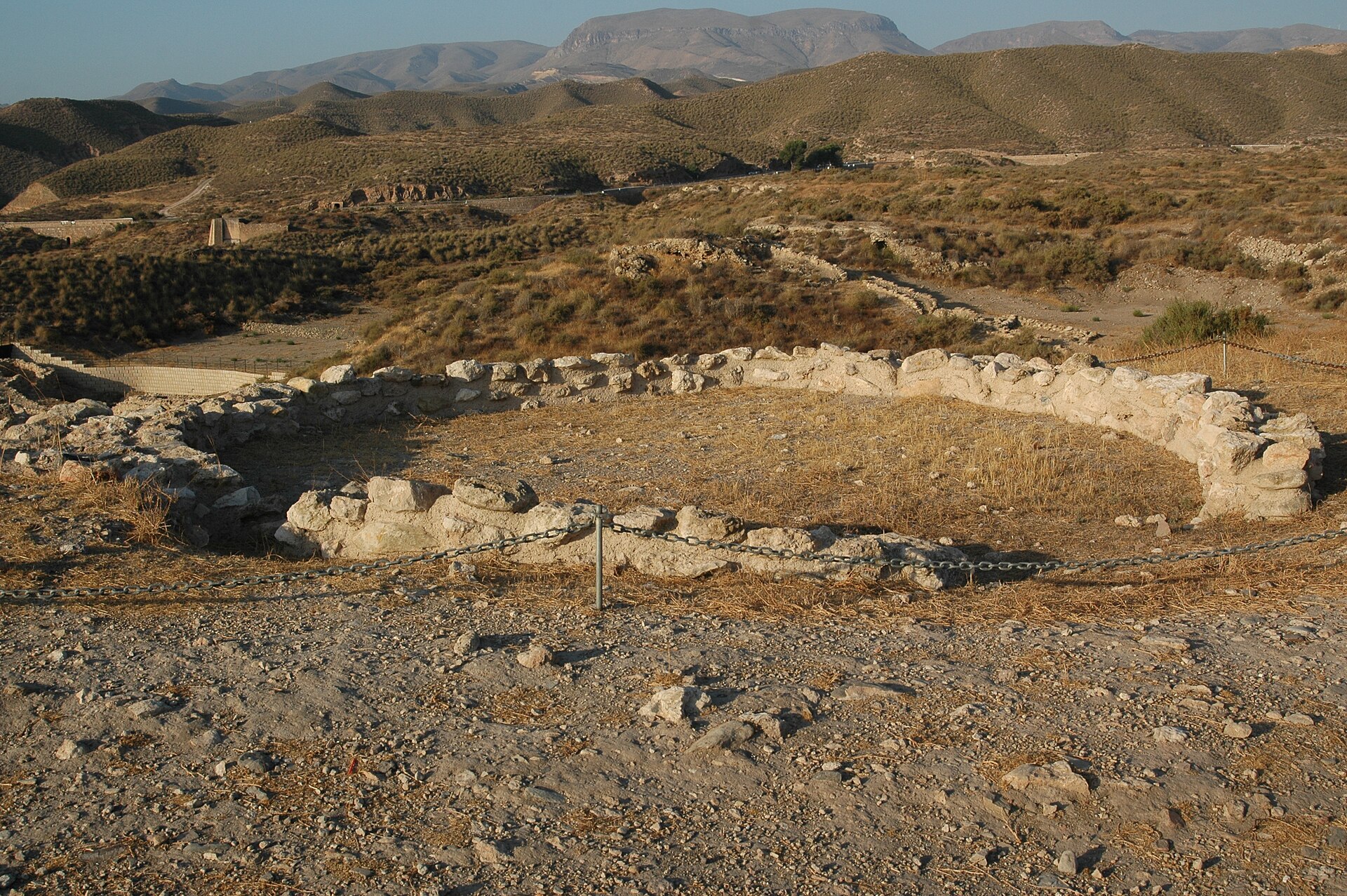 An excavated hut within the inner defensive line at Los Millares
