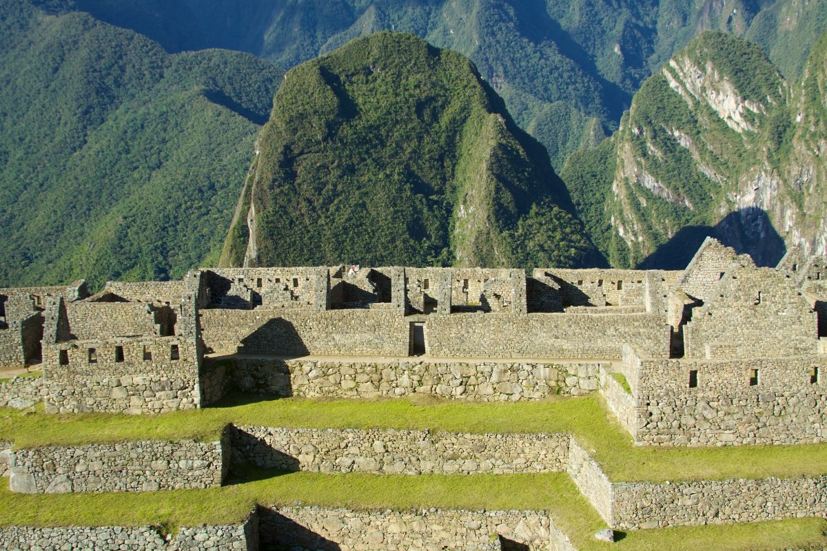 Machu Picchu ruins overlooking the Urubamba valley