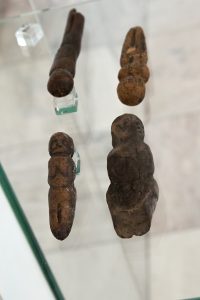 Upper Paleolithic art: (7) Figurines from Malta in Siberia. Probably replicas. Anthropos Pavilon, Brno.