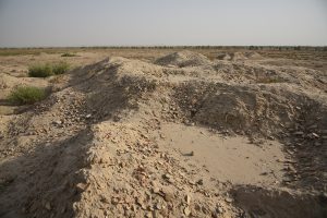 Overview of the Mehrgarh archaeological site on the Kacchi plain in Balochistan