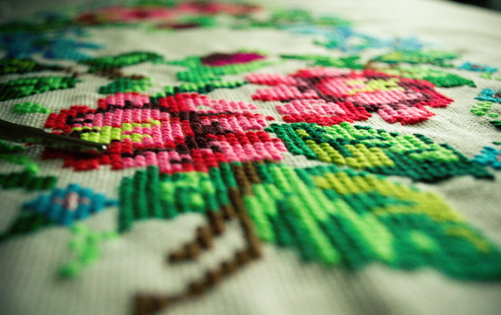 With no old script of their own, the Miao wrote their history into their embroidery.