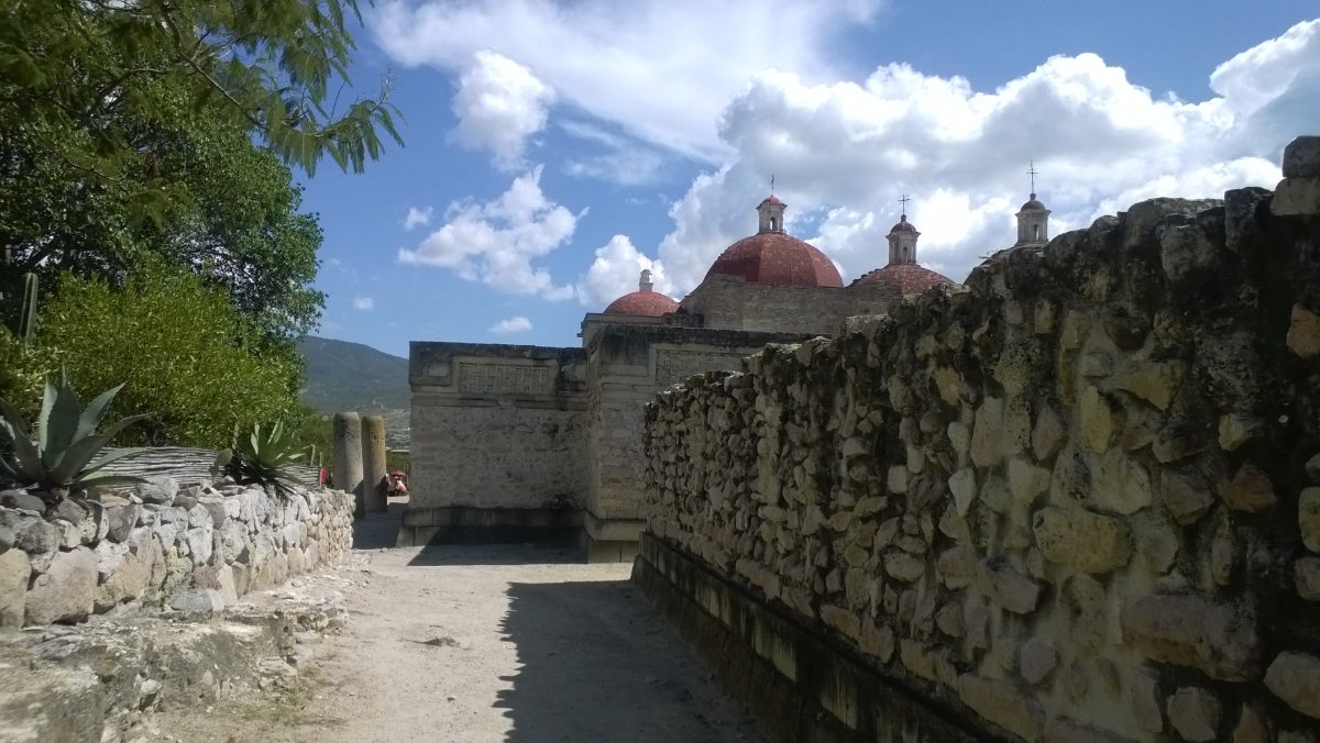 Colonial era church built adjacent to ancient ruins at Mitla