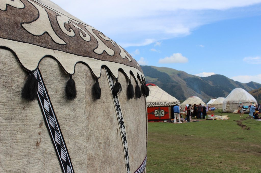 Felt, leather and wood, the raw materials of steppe craft.