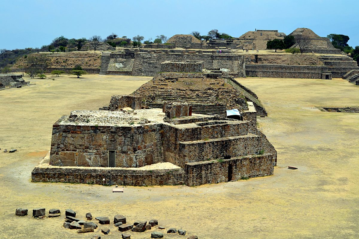 Building J, the arrow-shaped observatory structure at Monte Alban
