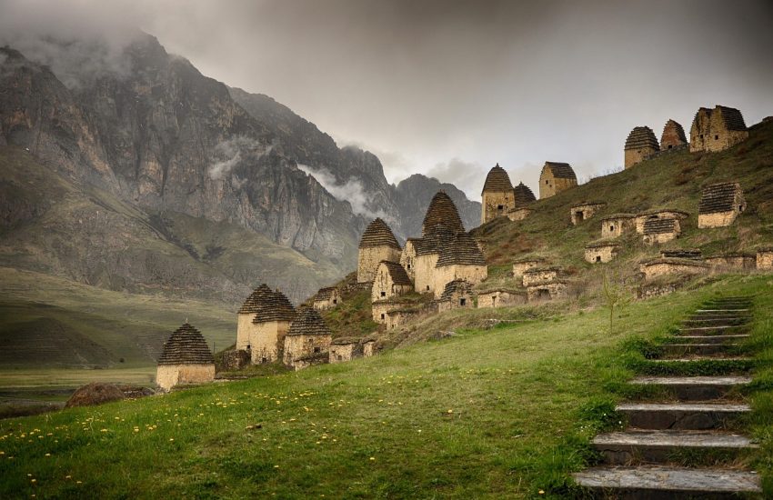 The Dargavs City of the Dead in the mountains