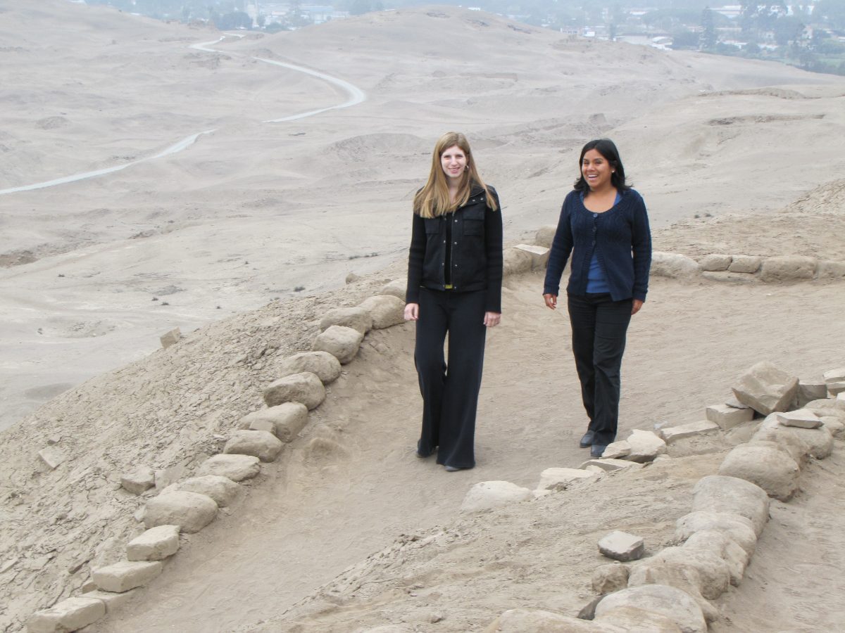 Pachacamac pyramid ruins near the Pacific coast south of Lima