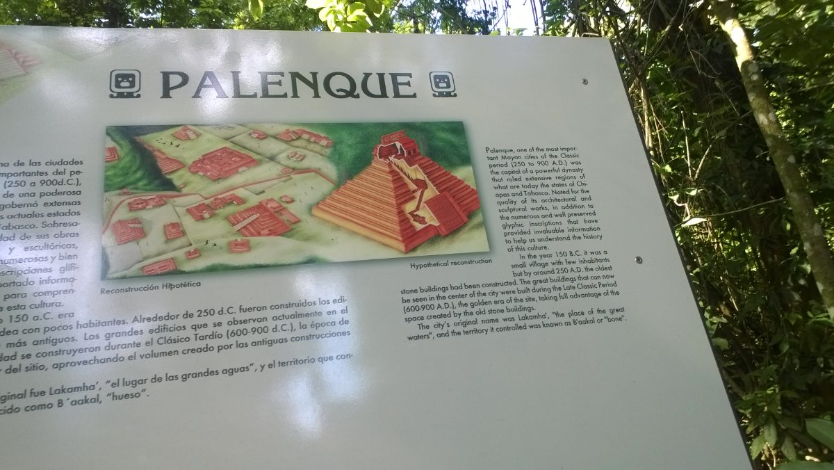 Overview of the Palenque Maya archaeological site