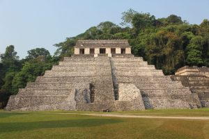 The Temple of the Inscriptions pyramid at Palenque