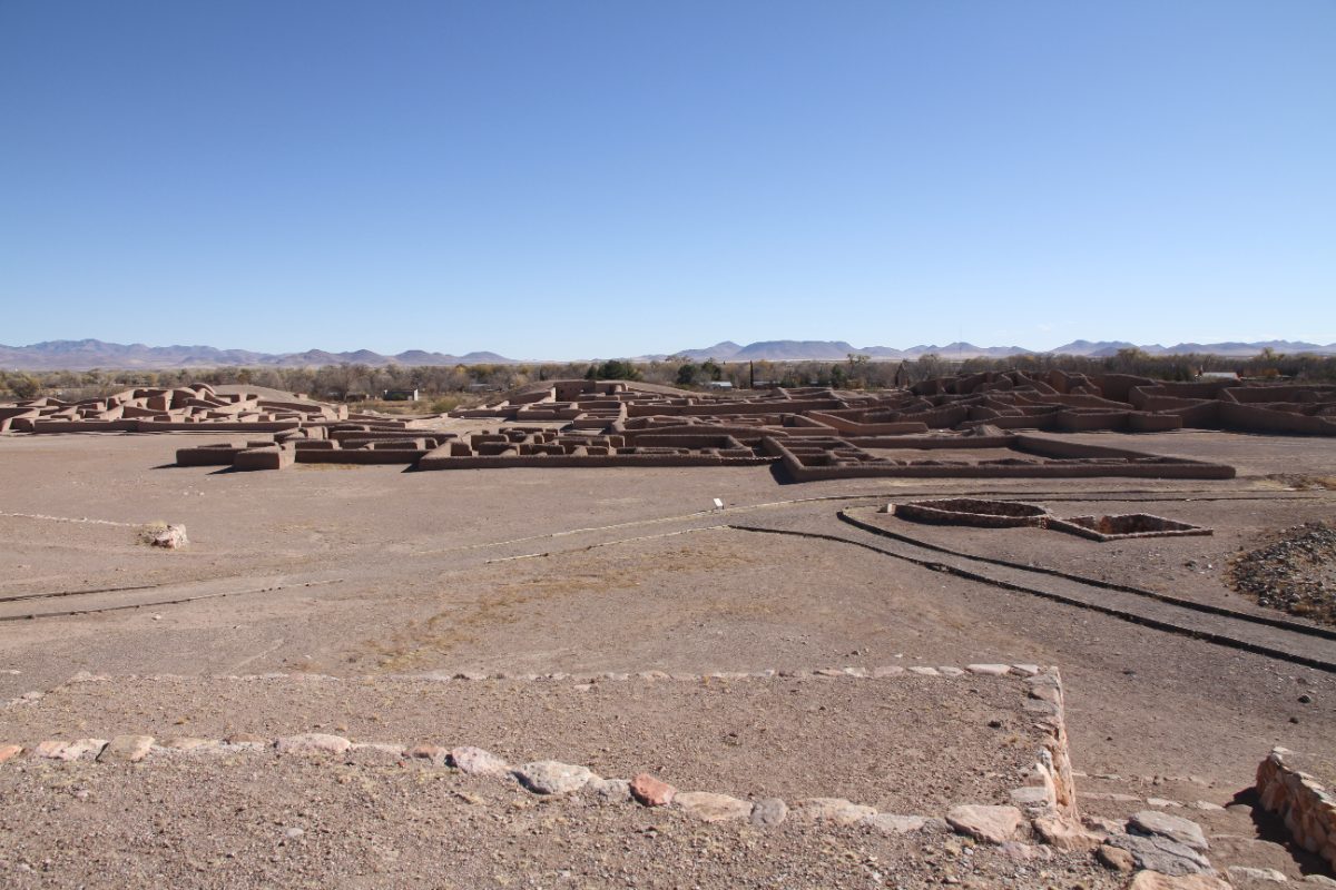 Overview of the Paquime archaeological site at Casas Grandes, Mexico