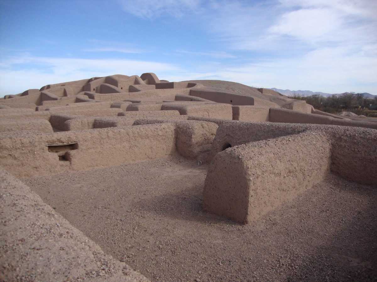 Walkway through the ancient ruins of Paquime