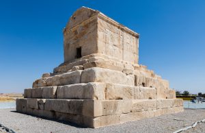Palace ruins on the plain of Pasargadae