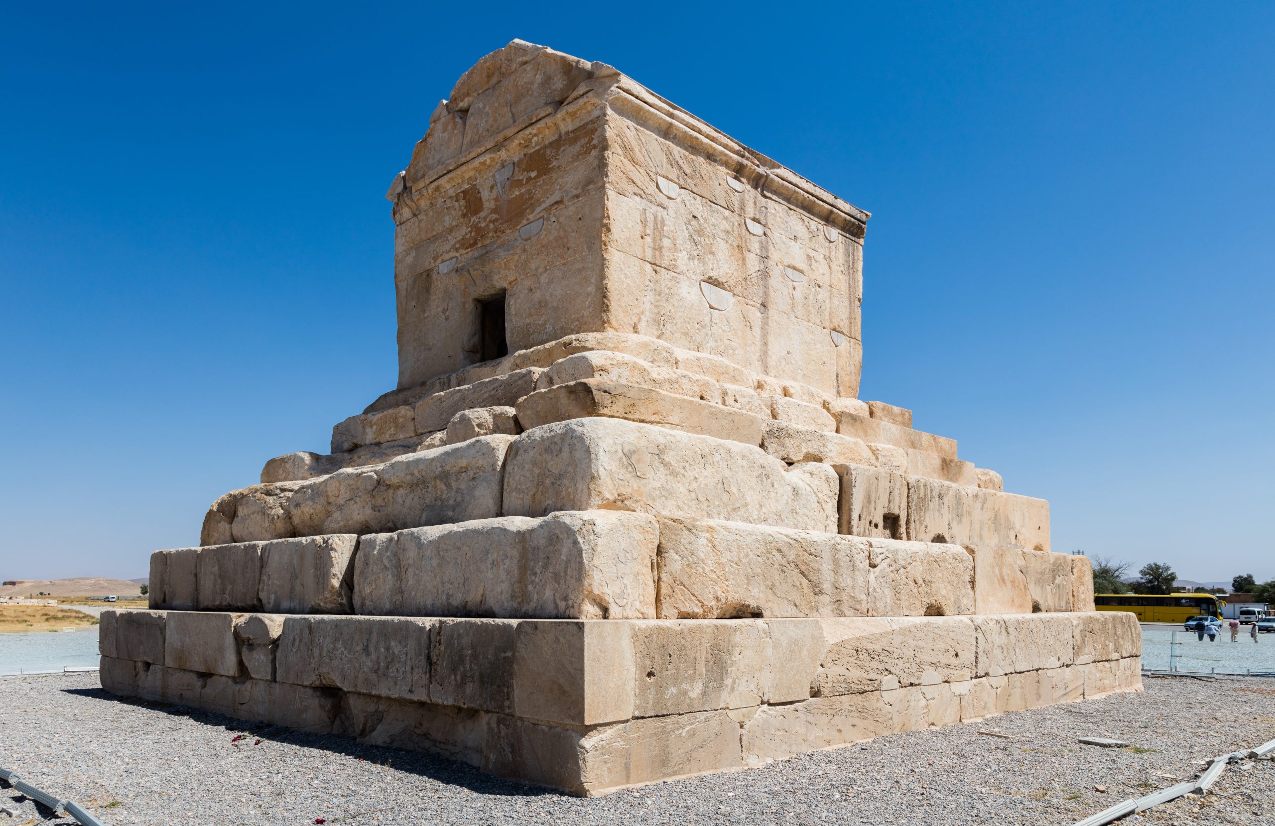 Palace ruins on the plain of Pasargadae