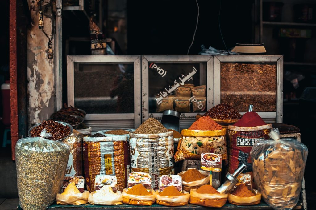 Eid and seasonal fairs turn the bazaar into a place of celebration.