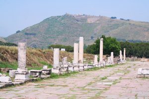 The acropolis of Pergamon crowning its steep hill