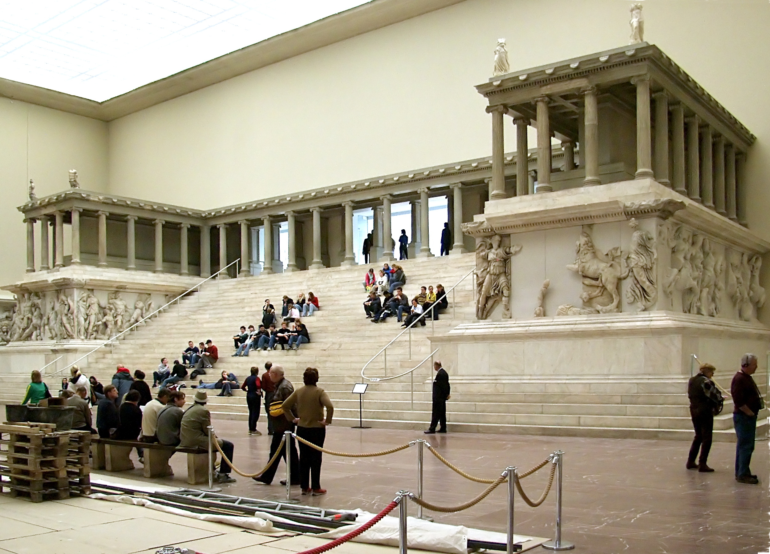 The reconstructed Great Altar of Pergamon