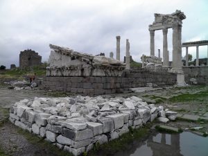 The Temple of Trajan on the upper acropolis of Pergamon