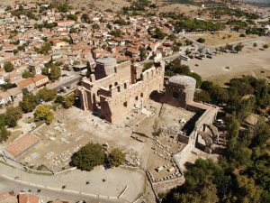 The Red Basilica, a vast temple in the town of Bergama