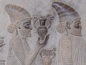 A procession of delegations carved on the Apadana staircase