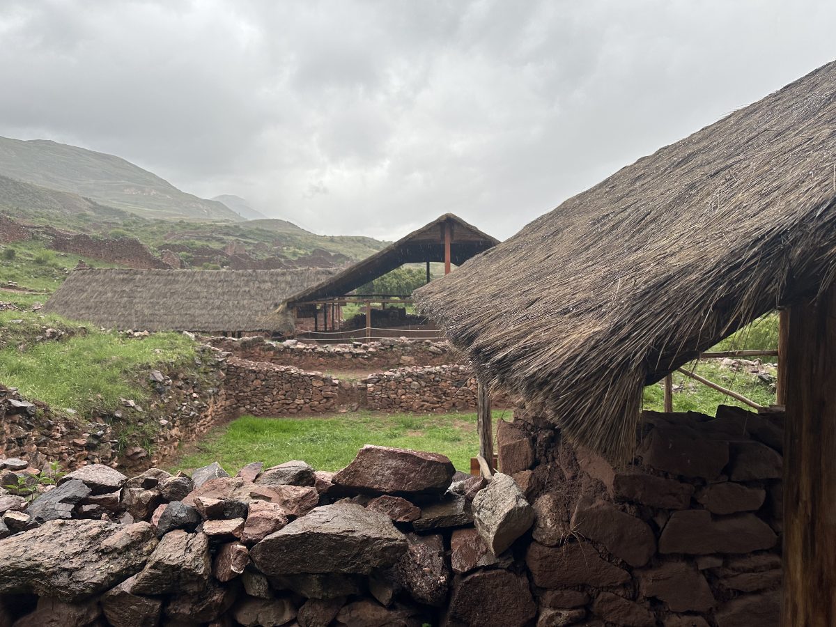 Stone walls of Pikillacta, a Wari provincial center near Cusco