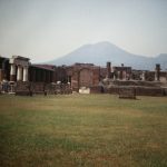 Pompeii forum and Vesuvius