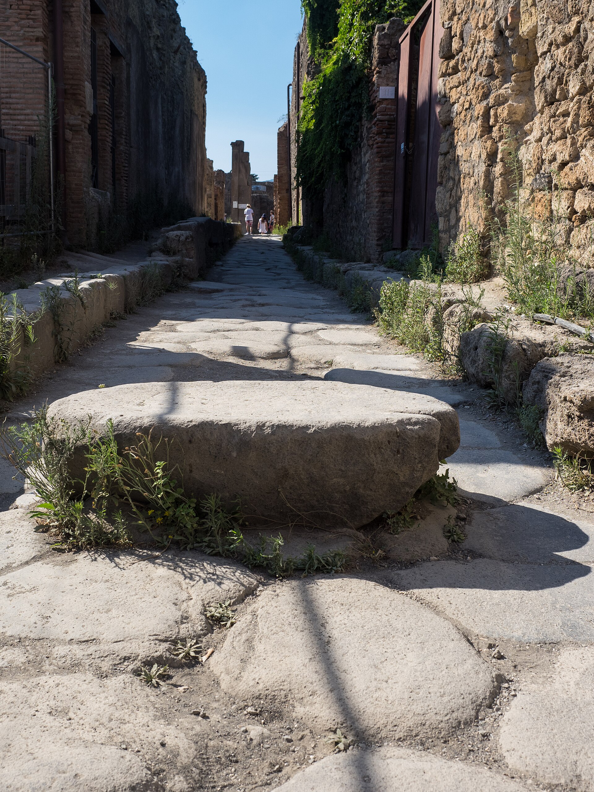 Stepping stones Pompeii street