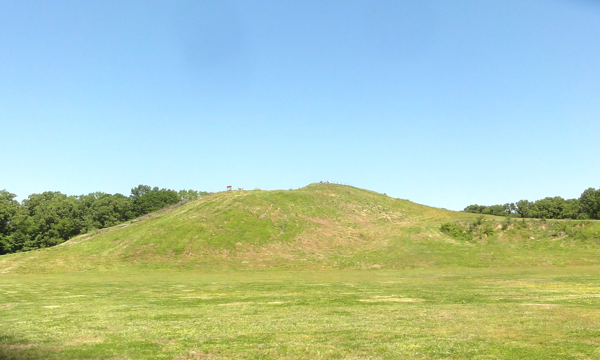 Mound A, the great mound at Poverty Point, sometimes described as bird-shaped.
