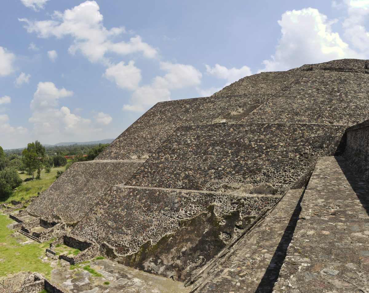 The Pyramid of the Moon at the northern end of Teotihuacan