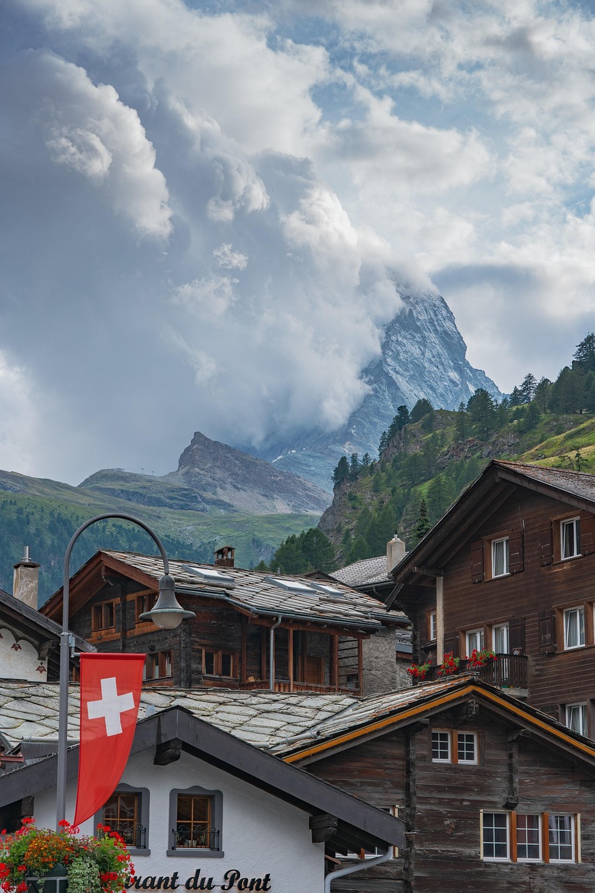 Remote mountain village in the highlands