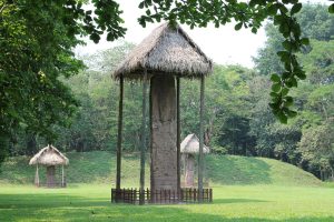 Stela E at Quirigua Guatemala, the tallest carved stone monument in the ancient Maya world
