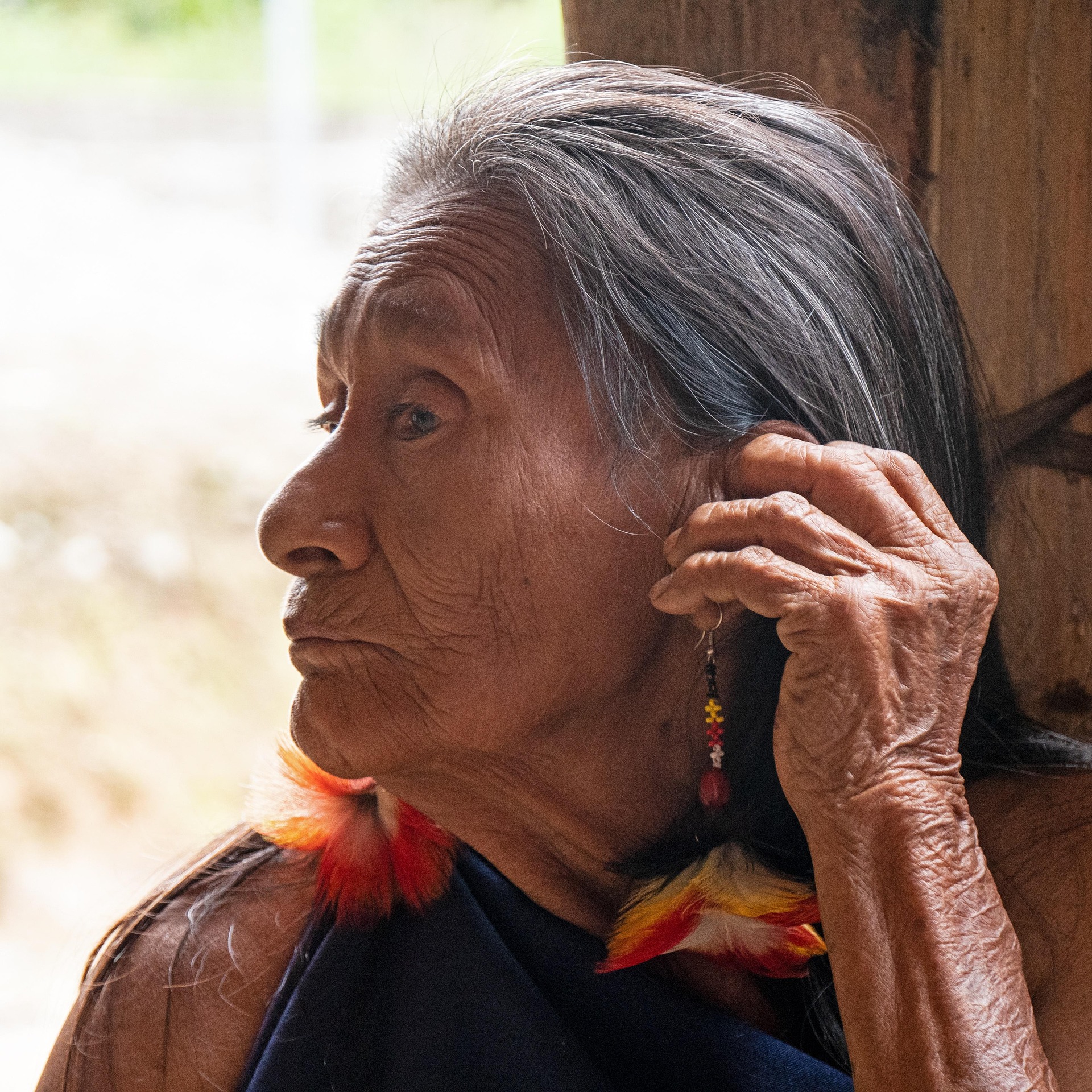 A Shuar woman, one of roughly 110,000 living Shuar language speakers