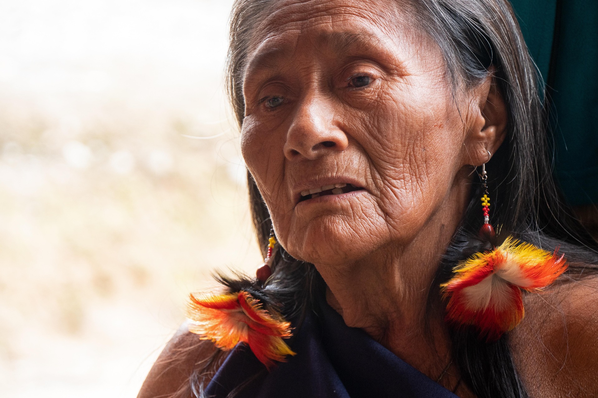 A Shuar community member in Ecuador's Amazonian foothills